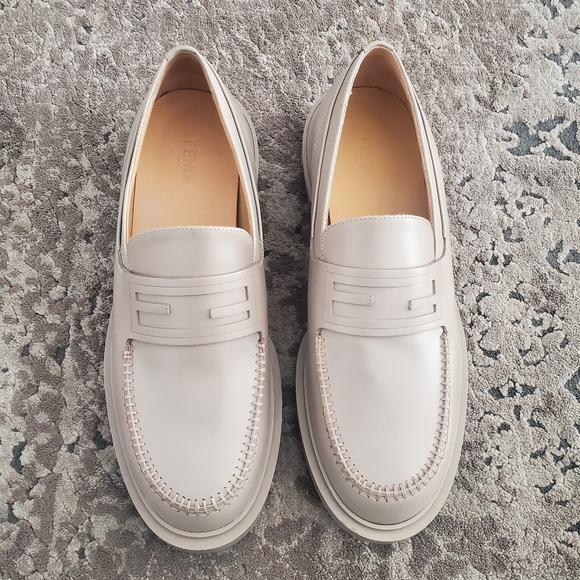 Fendi Frame FF Logo Loafers Men's 8/9 - Picture 6 of 12